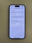iPhone 15 Pro 128GB —100% batterihälsa