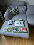xbox one s med spel och 3 dosor
