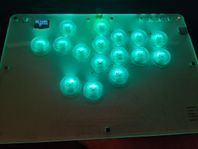 Leverless arcade stick Hitbox med ringmod