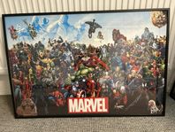 Tavla, poster med ram, Marvel
