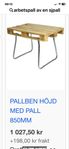 Pallben Arbetsbord 75cm