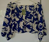 2st Nya croppade viskos blusar str L/XL