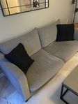 soffa grå 200cm