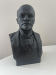 USSR Lenin Staty i Metall. Sovjetunionen. Skulptur kommunism