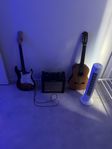 2 st Gitarrer och en förstärkare