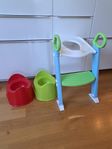 Toalettränare + pottor