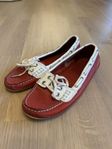 Sebago Bala röda seglarskor för tjej/dam, storlek 35.5