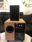 Wharfedale högtalare och subwoofer.
