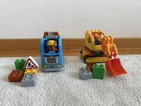 Lego Duplo Lastbil och Grävmaskin