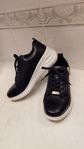Sneakers skor, Svart, dam, stl 39