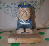 1960-tal Träfigur Trägubbe Polis