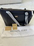 MK väska Michael Kors Maddie Admiral leather tote zip bag