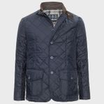 Barbour jacka marinblå.
