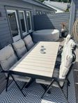Bord Florens, utdragbart + 6 stolar Neapel
