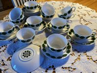 13 Kaffekoppar Berså Stig Lindberg.