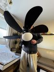 Takfläkt med lampa, Westinghouse, svart