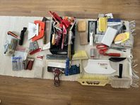 Verktyg och tillbehör för målning och tapetsering