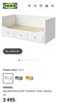 IKEA gästsäng med förvaring i perfekt skick