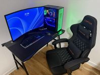gamingsetup komplett / Speldator