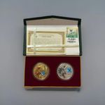 World Expo 2010 Shanghai Medallion Set Gold & Silver Plated