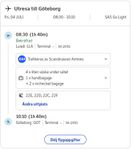 Billiga flygbiljetter Göteborg-Norrland vv