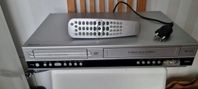 VHS o DVD Spelare Philips med fjärrkontroll, stereo