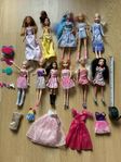 Barbiedockor med tillbehör