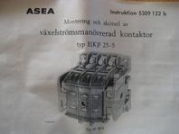 KONTAKTORER Växelströsmanuvrerad