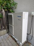 Panasonic luft/vatten värmepump 12 Kw (Kyl- värmedrift) A+
