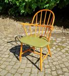 Pinnstol Karmstol med galon, 60/70-tal retro
