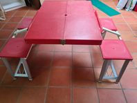 Campingset, hopfällbart, plast/metall