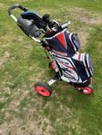 Golfset, bag och vagn