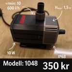 EHEIM 1048 akvariepump – 600 l/h, tyst & pålitlig