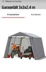 Garagetält