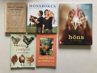 Fem böcker om höns och hönsskötsel