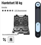 Hantelset 18 kg