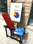 Retro Vintage ”Red and blue chair” Rietveld 