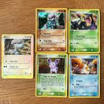 Pokémonkort holo/reverse holo 5 st