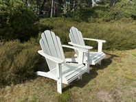 Klassiska Adirondackk 2 st solstolar hög kvalitet