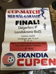 Affisch Svenska Cupen Final 93 Degerfors - Landskrona Bois