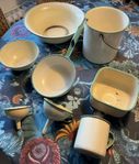 Kockums hink, balja, tratt, mugg 