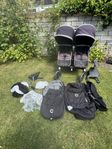 Bugaboo Donkey 3 Duo + liggdel/åkpåse, ståbräda, regnsky