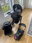 Britax smile 2 liggdel + babyskydd 
