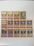 1st Gen Pokemonkort Charmander m.fl