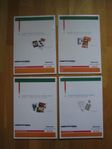 Fodral med 4 olika inplastade premium pappers buntar