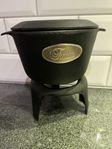 Fondue gjutjärn - oanvänt set med alla tillbehör