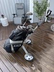 Golfset med bag och vagn