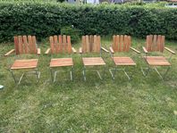 5 Grythyttan  stolar i teak 