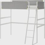 Loftsäng nedmonterad IKEA vitval 