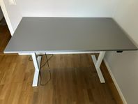 Skrivbord Sitt/Stå – Grå/Vit